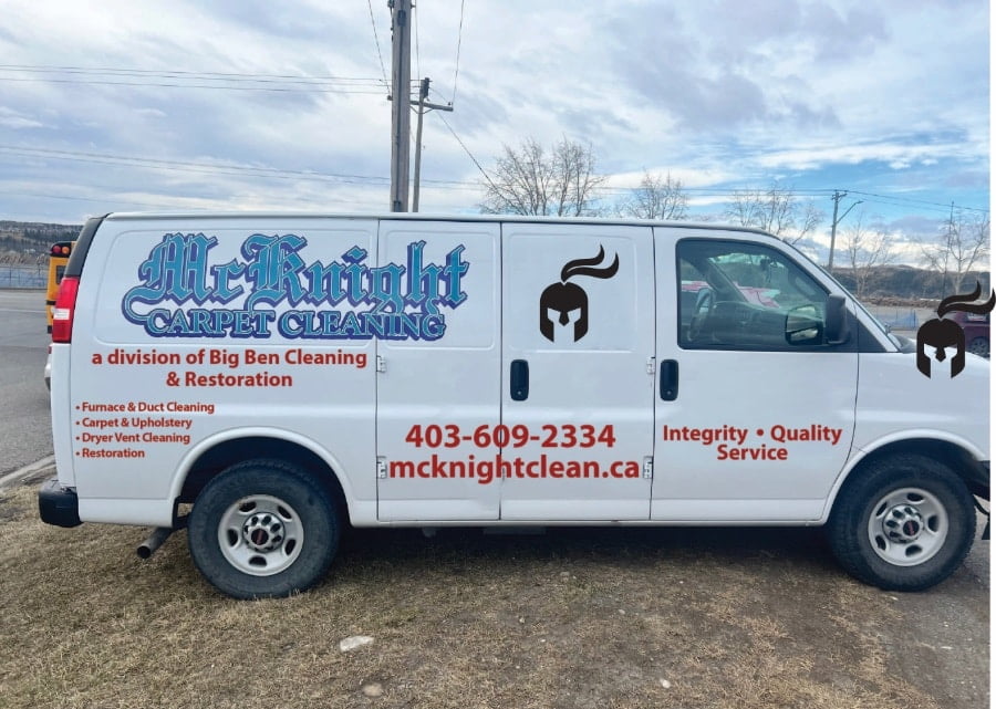 McKnight carpet cleaning van