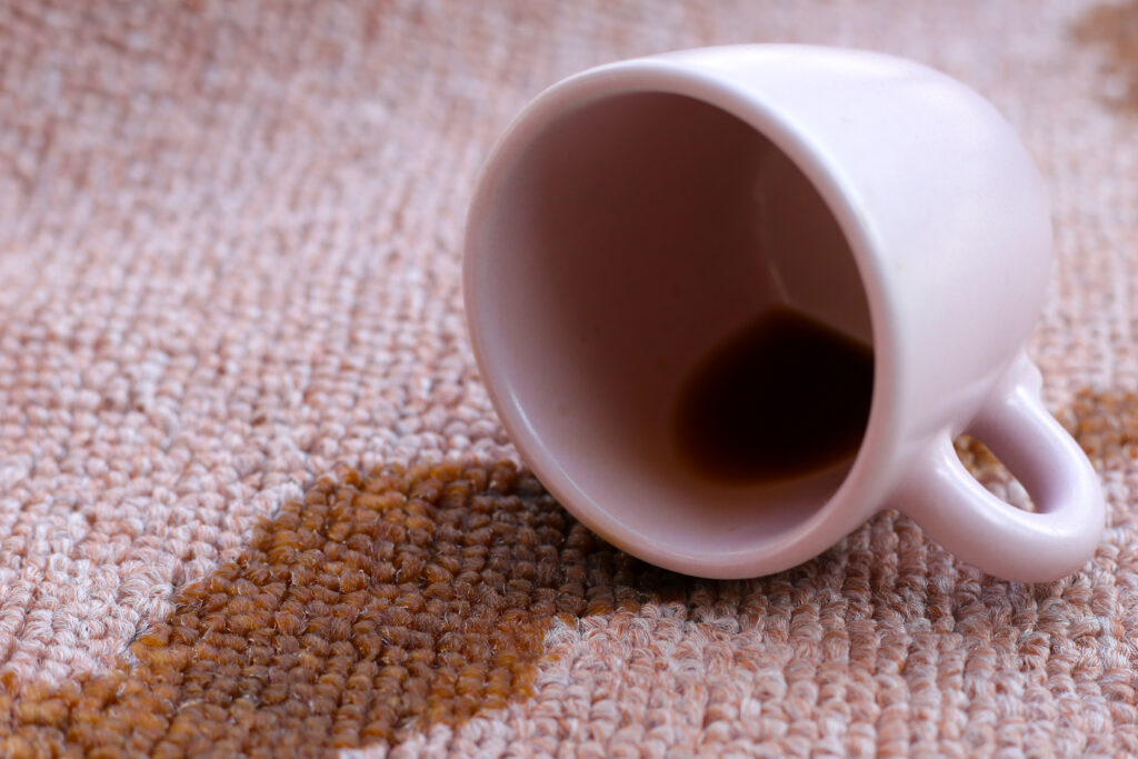 how to remove coffee stain on carpet